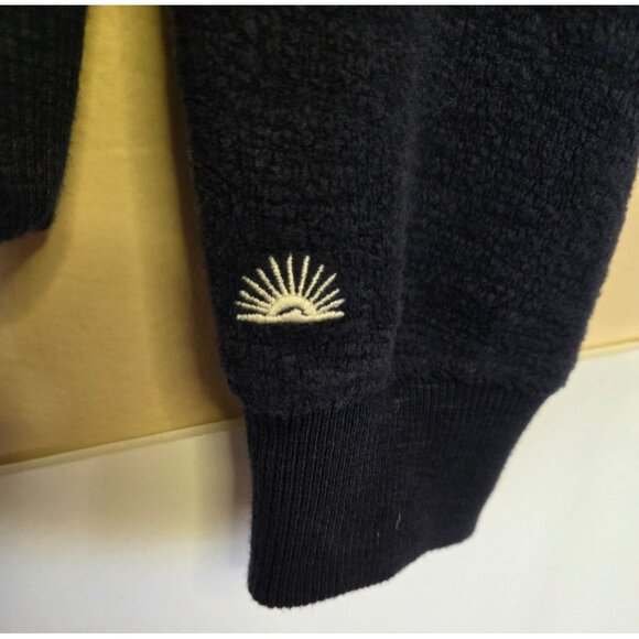 Faherty Beach Fleece Two Toned 1/4 Zip Pullover Top Size Large - Picture 4 of 5